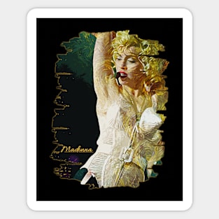 Madonna \\ 80s \ Brush Art Sticker